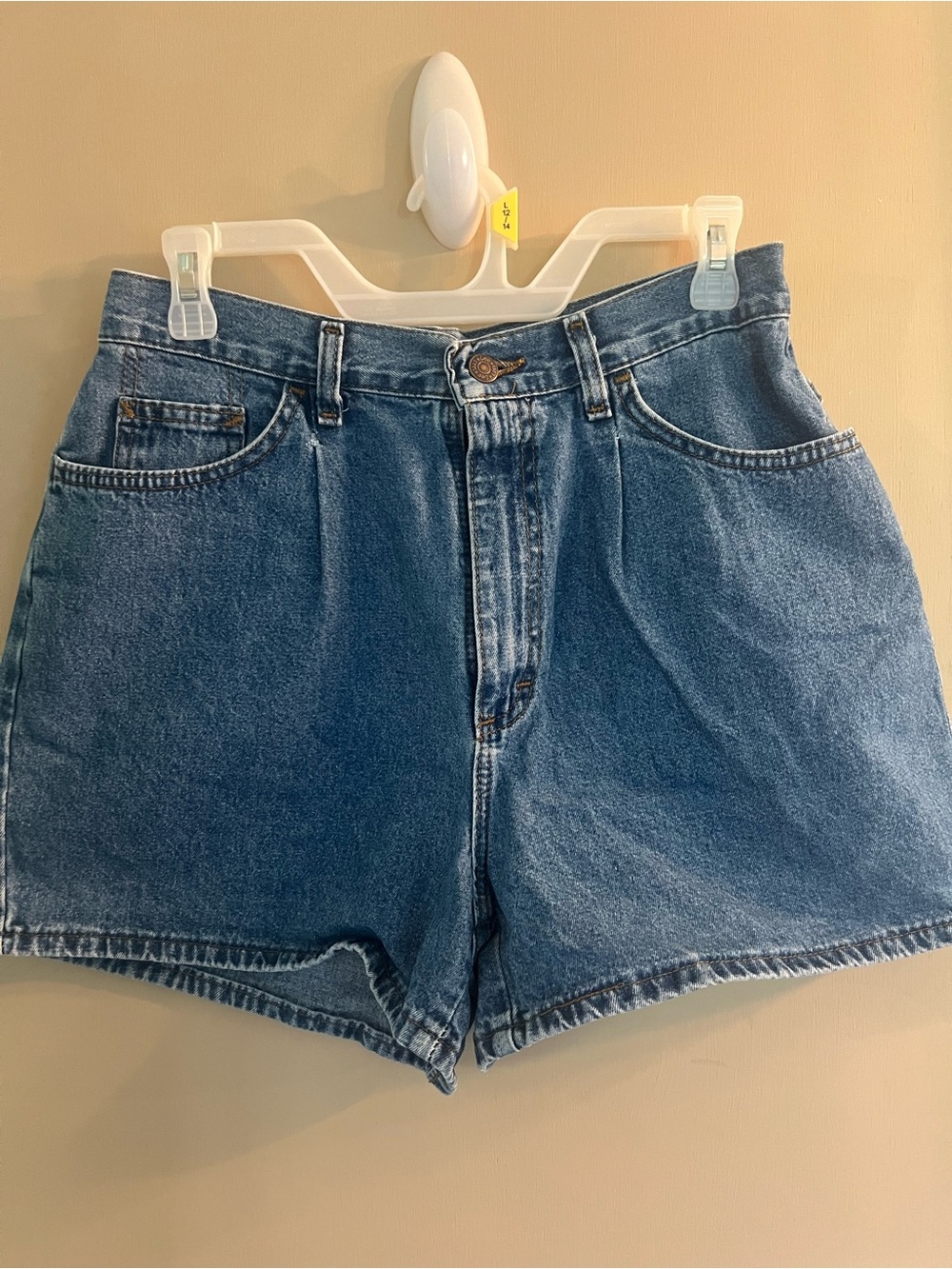 Lee Vintage Blue Denim High-Rise Shorts